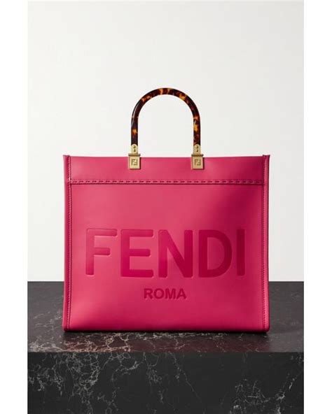 fendi sunshine shopper pink|fendi sunshine large tote.